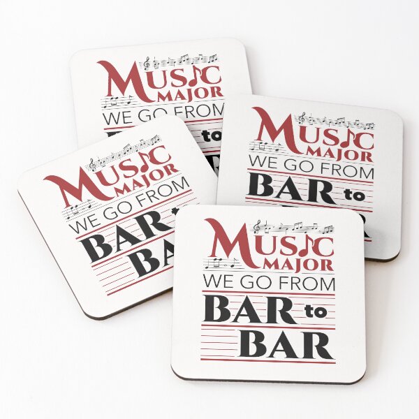 Item preview, Music Major Student Funny We Go from  Bar to Bar designed and sold by jaygo.