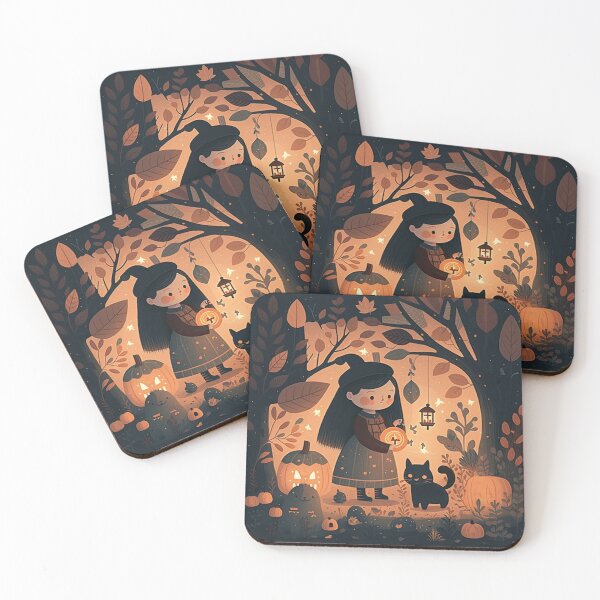 Item preview, Halloween Witch and Black Cat designed and sold by WintBloom.