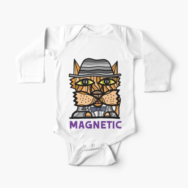 "Magnetic" Long Sleeve Baby One-Piece