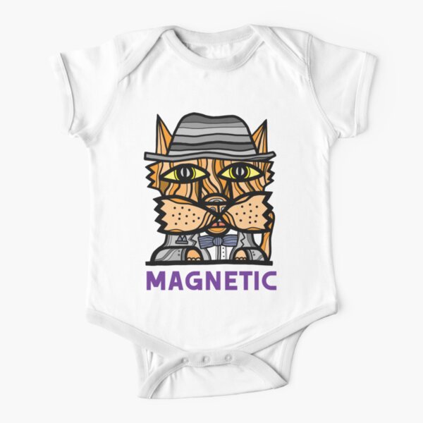 "Magnetic" Short Sleeve Baby One-Piece