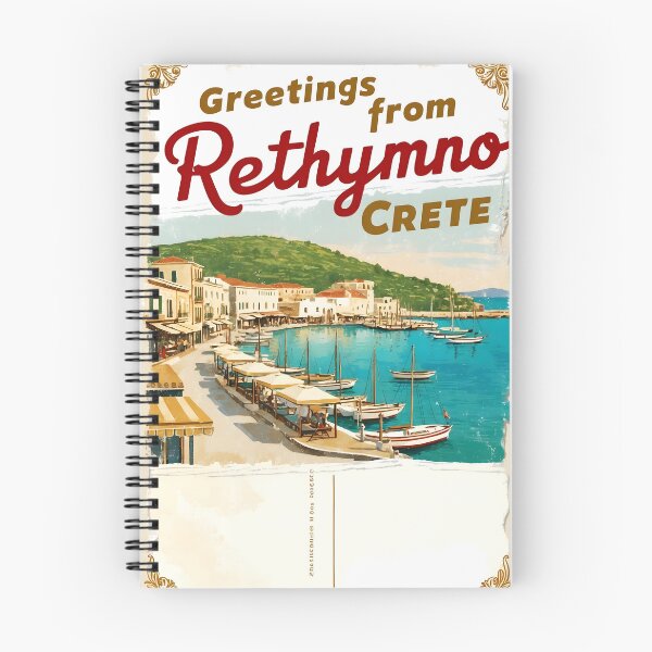 Item preview, Rethymno Crete Greece Postcard Vintage Retro Travel Vintage designed and sold by TravelPostcardGems.