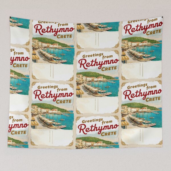Item preview, Rethymno Crete Greece Postcard Vintage Retro Travel Vintage designed and sold by TravelPostcardGems.