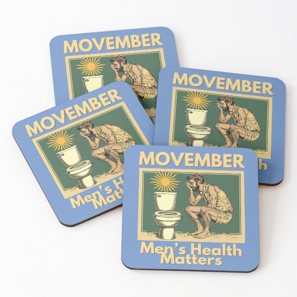 Item preview, Movember Support Men's Health Matters Moustache Raise Awareness designed and sold by NikoDeeko.