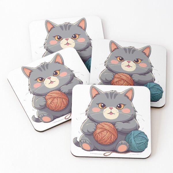 Item preview, Cute Chubby Cat - Adorable and Cheerful Pet Illustration designed and sold by Icenutikul1122.