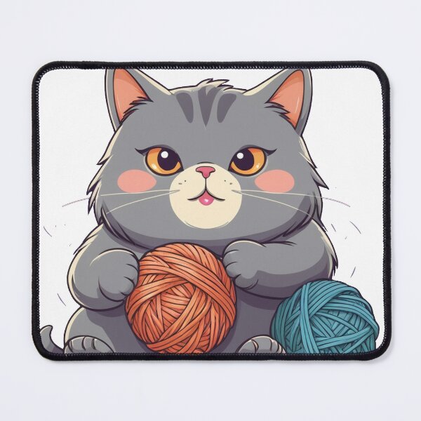 Item preview, Cute Chubby Cat - Adorable and Cheerful Pet Illustration designed and sold by Icenutikul1122.