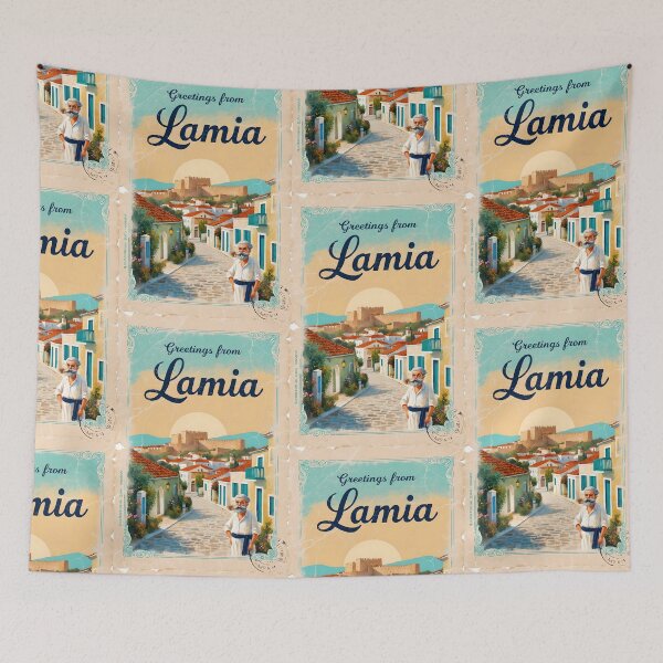 Item preview, Lamia Central Greece Postcard Vintage Retro Travel Vintage designed and sold by TravelPostcardGems.