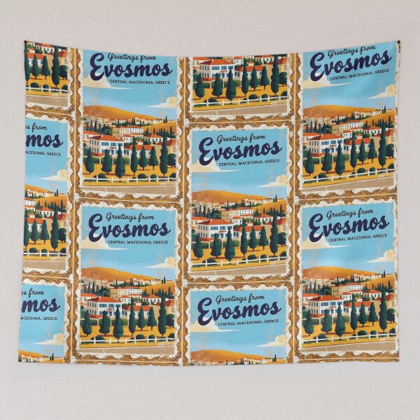 Item preview, Evosmos Central Macedonia Greece Postcard Vintage Retro Travel Vintage designed and sold by TravelPostcardGems.
