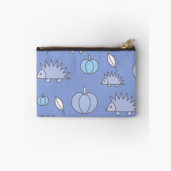 Item preview, Hedgehogs and pumpkins, autumn composition/ pastel colors,blue. designed and sold by My-fake-places.