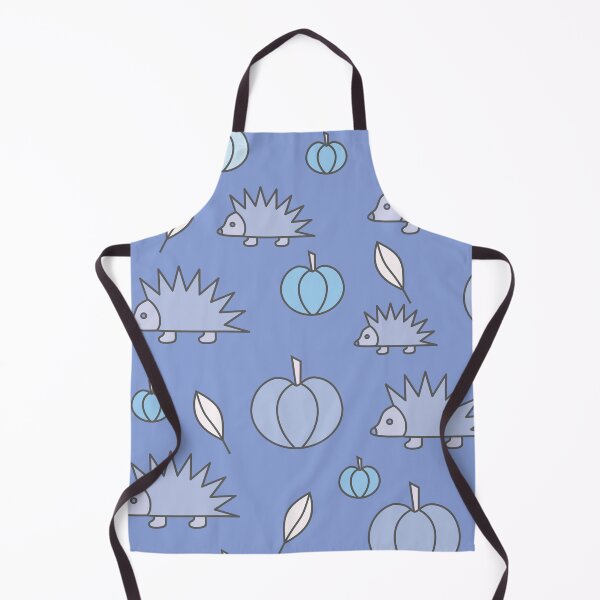Item preview, Hedgehogs and pumpkins, autumn composition/ pastel colors,blue. designed and sold by My-fake-places.