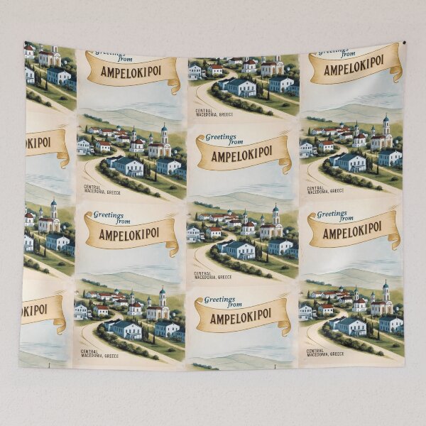 Item preview, Ampelokipoi Central Macedonia Greece Postcard Vintage Retro Travel Vintage designed and sold by TravelPostcardGems.