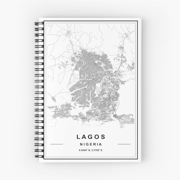 Item preview, Lagos Nigeria Map designed and sold by SHAMPAIN-ART-CO.