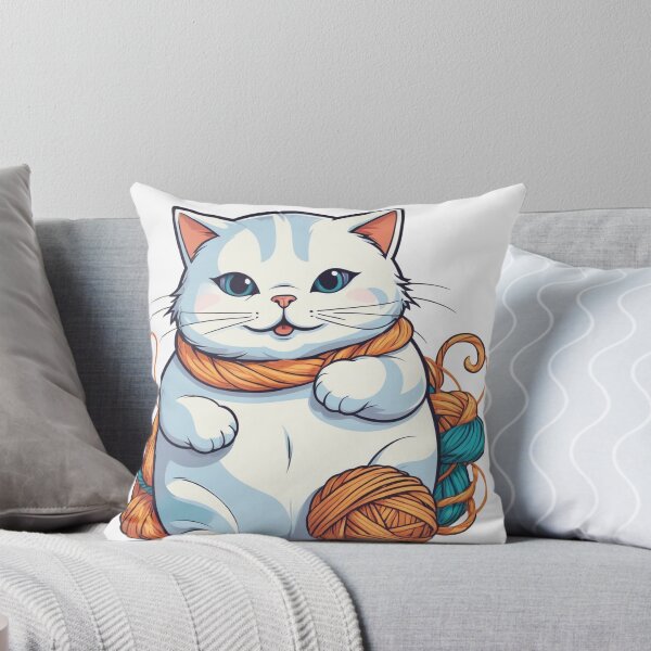 Item preview, Cute Chubby Cat - Adorable and Cheerful Pet Illustration designed and sold by Icenutikul1122.