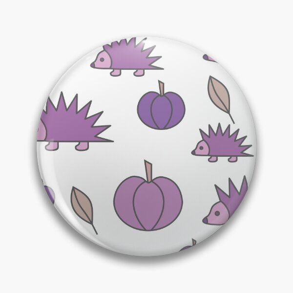 Item preview, Hedgehogs and pumpkins, autumn composition/ dark,pastel colors,purple, violet. designed and sold by My-fake-places.
