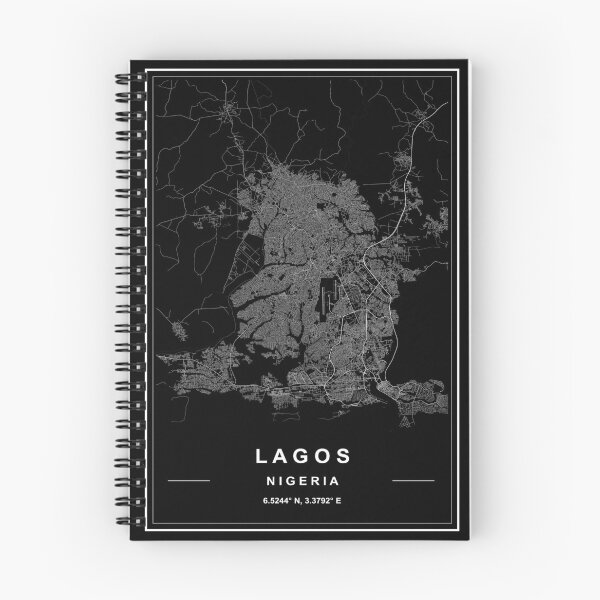 Item preview, Lagos Nigeria Map designed and sold by SHAMPAIN-ART-CO.