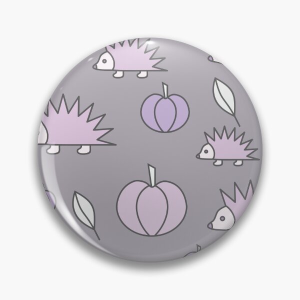 Item preview, Hedgehogs and pumpkins, autumn composition/ light pastel colors,purple, pink. designed and sold by My-fake-places.