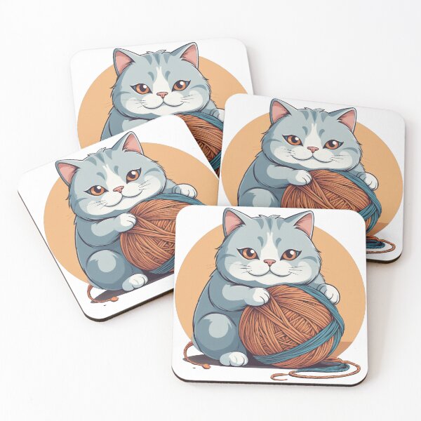 Item preview, Cute Chubby Cat - Adorable and Cheerful Pet Illustration designed and sold by Icenutikul1122.