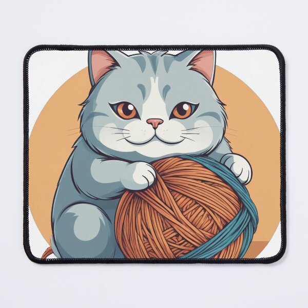 Item preview, Cute Chubby Cat - Adorable and Cheerful Pet Illustration designed and sold by Icenutikul1122.