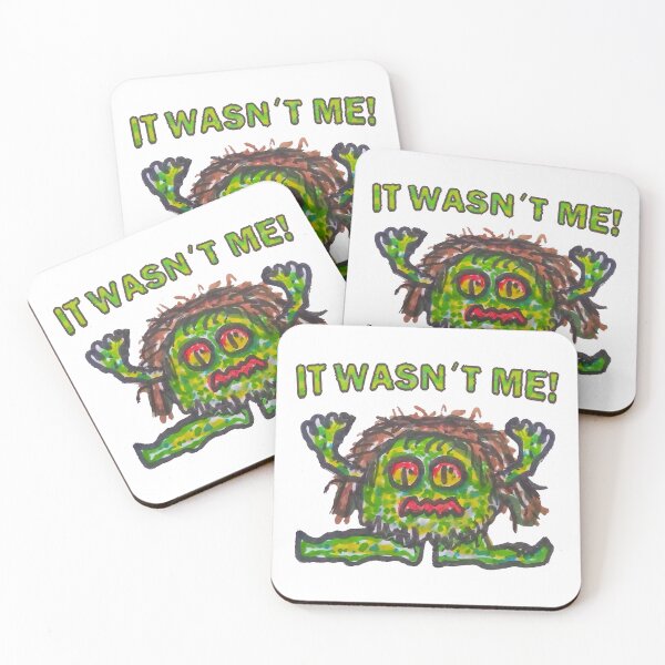 Item preview, Not guilty gremlin funny hand drawn illustration designed and sold by DFLC Prints.