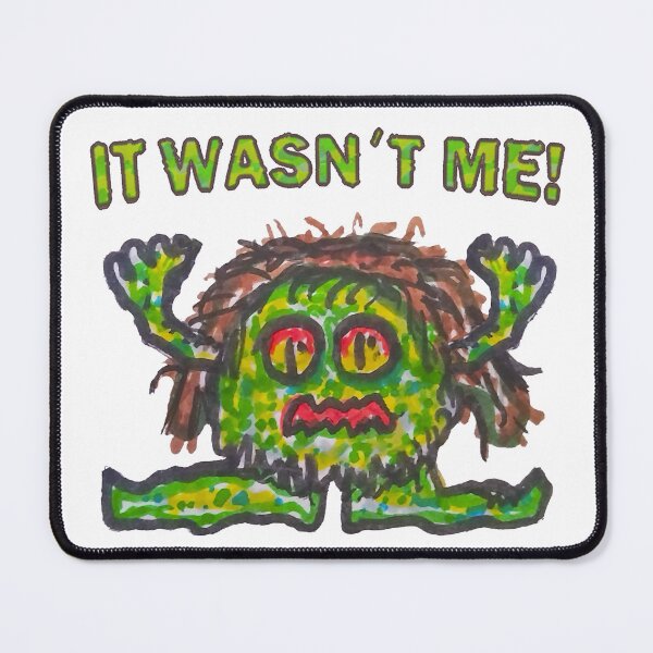 Item preview, Not guilty gremlin funny hand drawn illustration designed and sold by DFLC Prints.