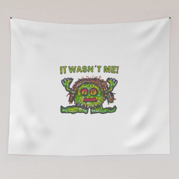 Item preview, Not guilty gremlin funny hand drawn illustration designed and sold by DFLC Prints.