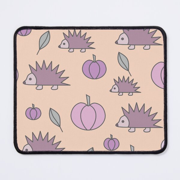 Item preview, Hedgehogs and pumpkins, autumn composition/ dark,pastel colors,purple, pink. designed and sold by My-fake-places.