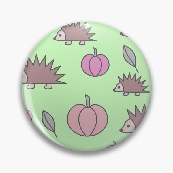 Item preview, Hedgehogs and pumpkins, autumn composition/ dark,pastel colors,pink, brown. designed and sold by My-fake-places.
