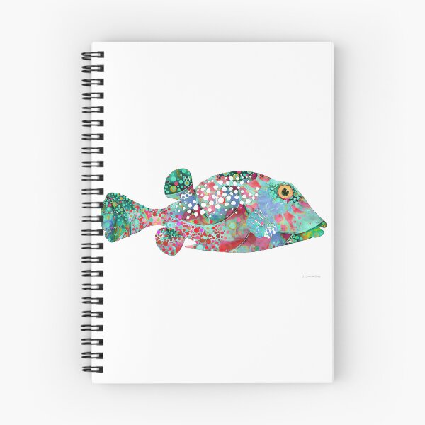 Item preview, Pure Enchantment Puffer Tropical Fish Art designed and sold by Sharon Cummings Art.