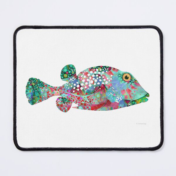 Item preview, Pure Enchantment Puffer Tropical Fish Art designed and sold by Sharon Cummings Art.