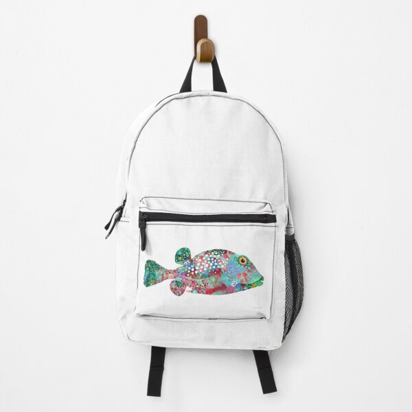 Item preview, Pure Enchantment Puffer Tropical Fish Art designed and sold by Sharon Cummings Art.