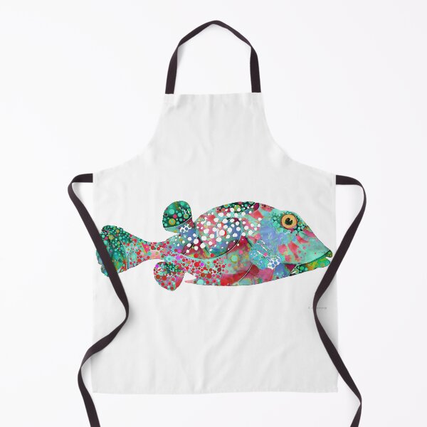 Item preview, Pure Enchantment Puffer Tropical Fish Art designed and sold by Sharon Cummings Art.