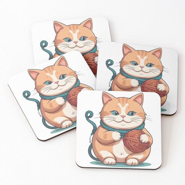 Item preview, Cute Chubby Cat - Adorable and Cheerful Pet Illustration designed and sold by Icenutikul1122.