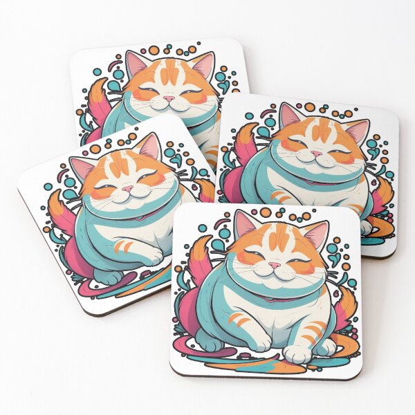 Item preview, Cute Chubby Cat - Adorable and Cheerful Pet Illustration designed and sold by Icenutikul1122.