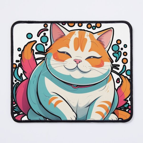Item preview, Cute Chubby Cat - Adorable and Cheerful Pet Illustration designed and sold by Icenutikul1122.