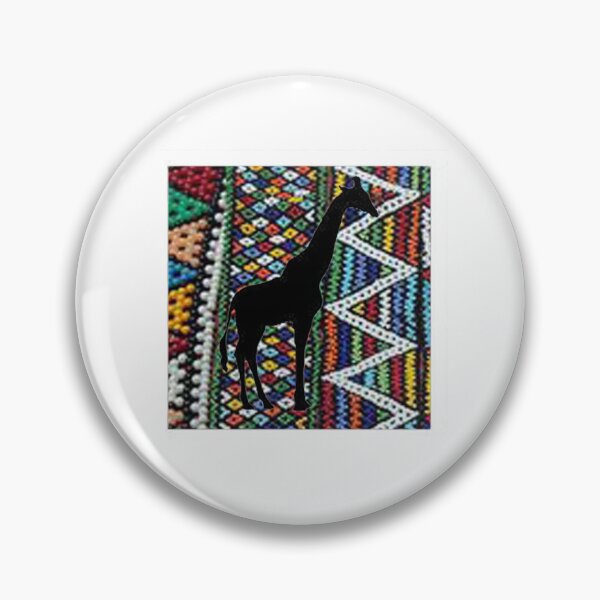 Item preview,  African tribal beads with Giraffe silhoette design south african supporter symbol  designed and sold by Designovas.