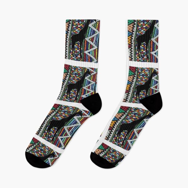 Item preview,  African tribal beads with Giraffe silhoette design south african supporter symbol  designed and sold by Designovas.