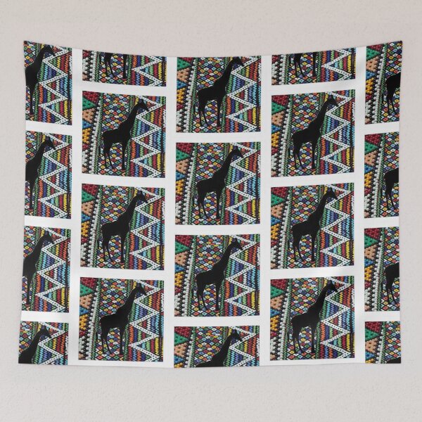 Item preview,  African tribal beads with Giraffe silhoette design south african supporter symbol  designed and sold by Designovas.