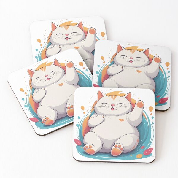 Item preview, Cute Chubby Cat - Adorable and Cheerful Pet Illustration designed and sold by Icenutikul1122.