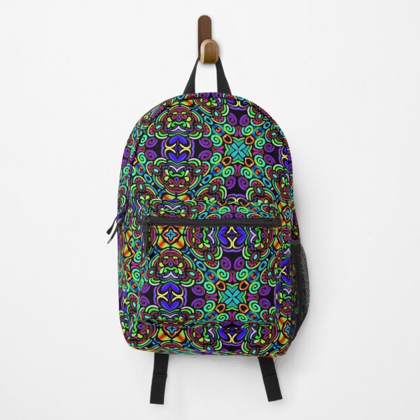 Item preview, colorful neon tile pattern designed and sold by chambergambit.