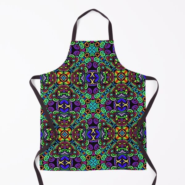 Item preview, colorful neon tile pattern designed and sold by chambergambit.