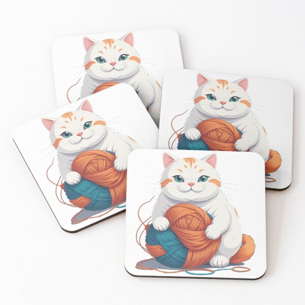 Item preview, Cute Chubby Cat - Adorable and Cheerful Pet Illustration designed and sold by Icenutikul1122.