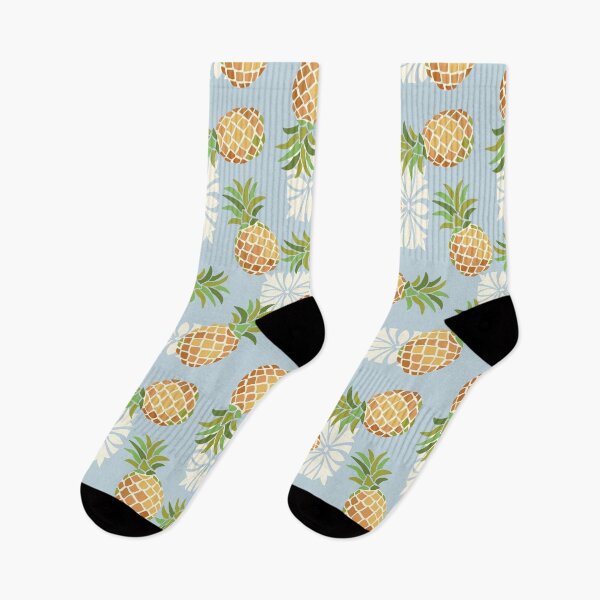 Item preview, Pineapple Toss Soft Blue designed and sold by Barbara Pixton.
