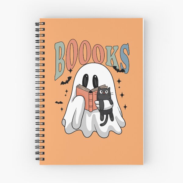 Item preview, Halloween Ghost Reading Book With Cat designed and sold by RockBeeDesigns.