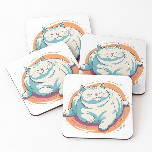 Item preview, Cute Chubby Cat - Adorable and Cheerful Pet Illustration designed and sold by Icenutikul1122.