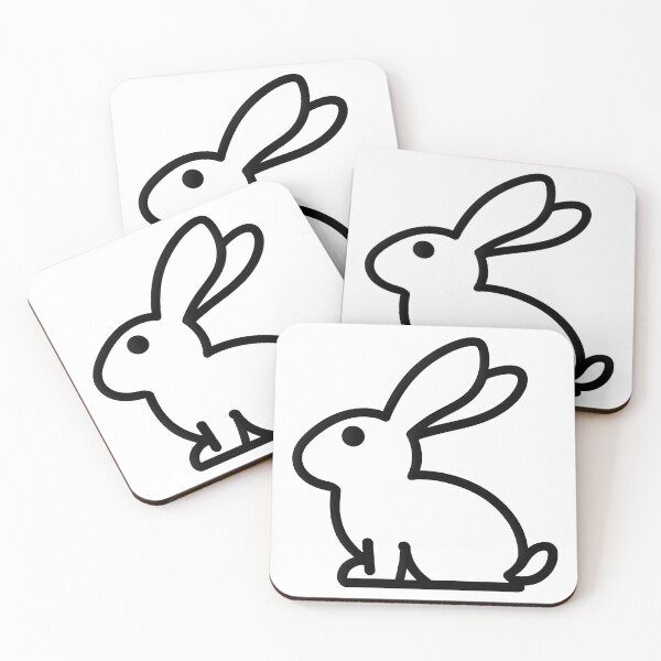 Item preview, Minimal Bunny Design – Sophisticated Black Line Art Rabbit designed and sold by UniGift.