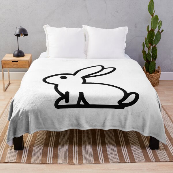 Item preview, Minimal Bunny Design – Sophisticated Black Line Art Rabbit designed and sold by UniGift.