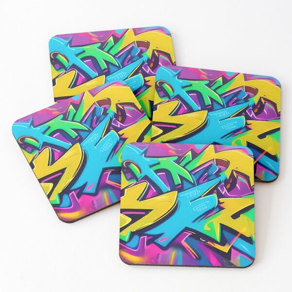 Item preview, Street Art Meets Abstract Design In Vibrant Digital Fusion | 335 designed and sold by City Graffix Design Co..