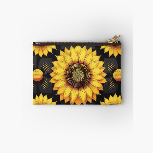 Item preview, A sunflower checkerboard pattern design in a retro pop art style, using bold contrasting colors. designed and sold by HEMRO.