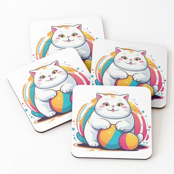 Item preview, Cute Chubby Cat - Adorable and Cheerful Pet Illustration designed and sold by Icenutikul1122.