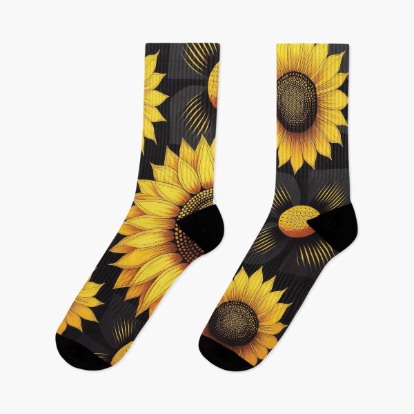 Item preview, A sunflower checkerboard pattern design in a retro pop art style, using bold contrasting colors. designed and sold by HEMRO.