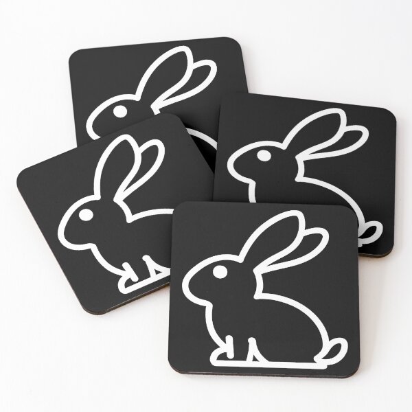 Item preview, Minimal Bunny Design – Sophisticated White Line Art Rabbit designed and sold by UniGift.